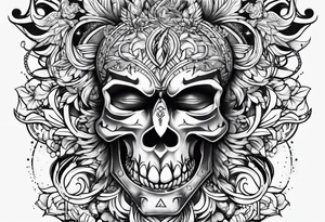 Strength and pain tattoo idea