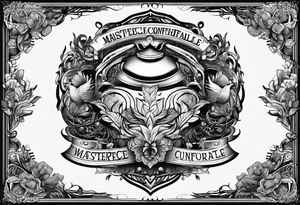 Be comfortable with being uncomfortable tattoo idea