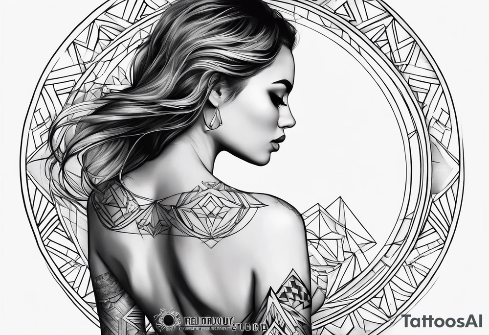 femme nue tattoo idea