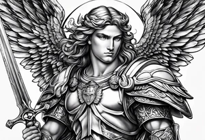 archangel michael tattoo idea
