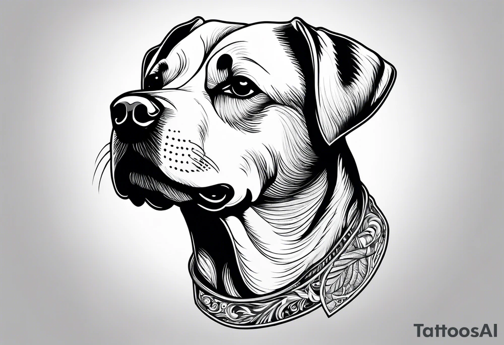 A dog that looks like a tod tattoo idea