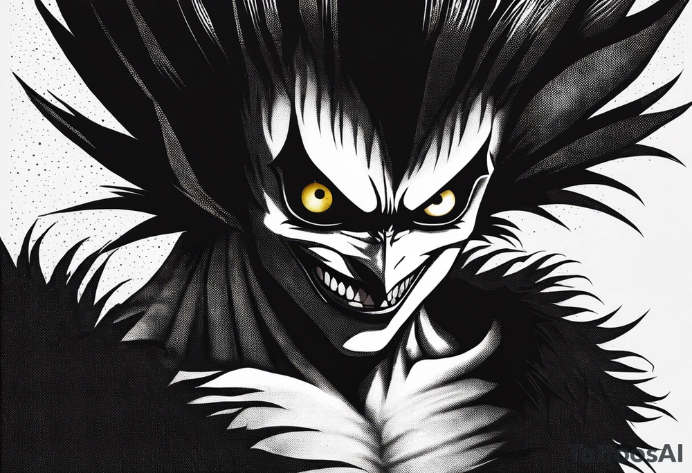 ryuk from death note tattoo idea