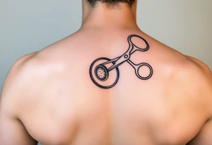 scissors cutting a sperm cell tattoo idea
