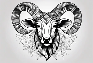 Aries constellation stars tattoo idea