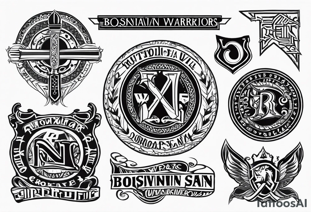 Historic Bosnian warriors tattoo idea