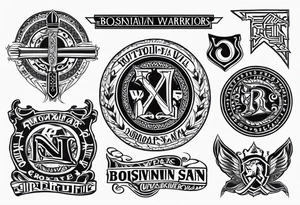 Historic Bosnian warriors tattoo idea