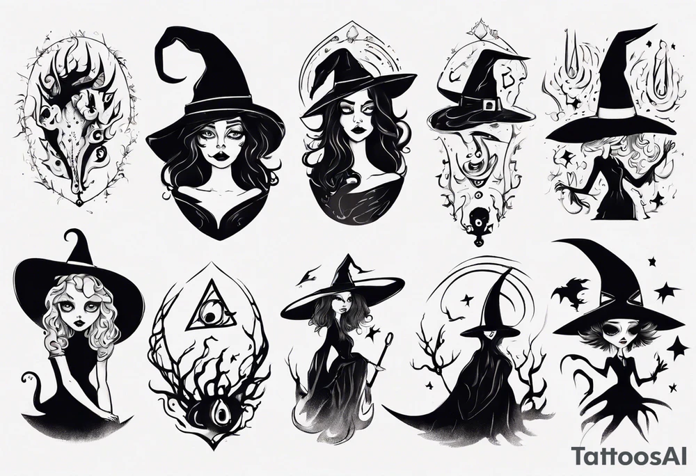 witch tattoo idea