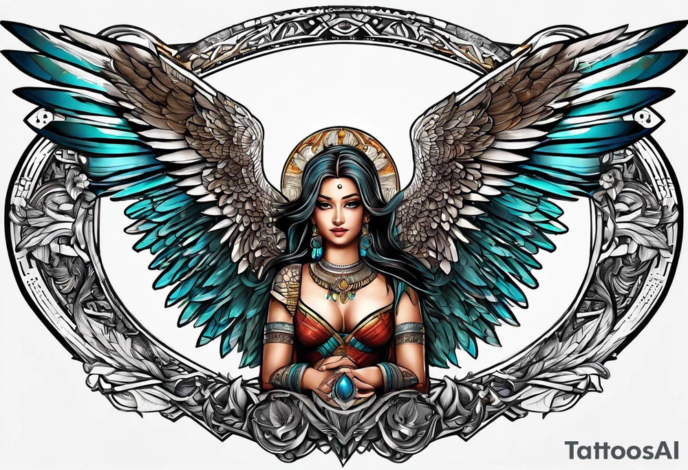 Escarabajos egipcios con alas tattoo idea