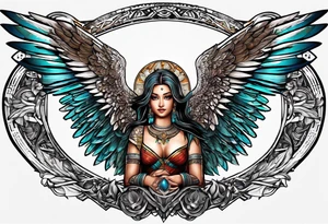 Escarabajos egipcios con alas tattoo idea