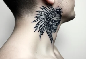 zombie Aztec hench man going to work tattoo idea