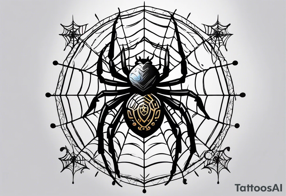 web and the spider to descend tattoo idea
