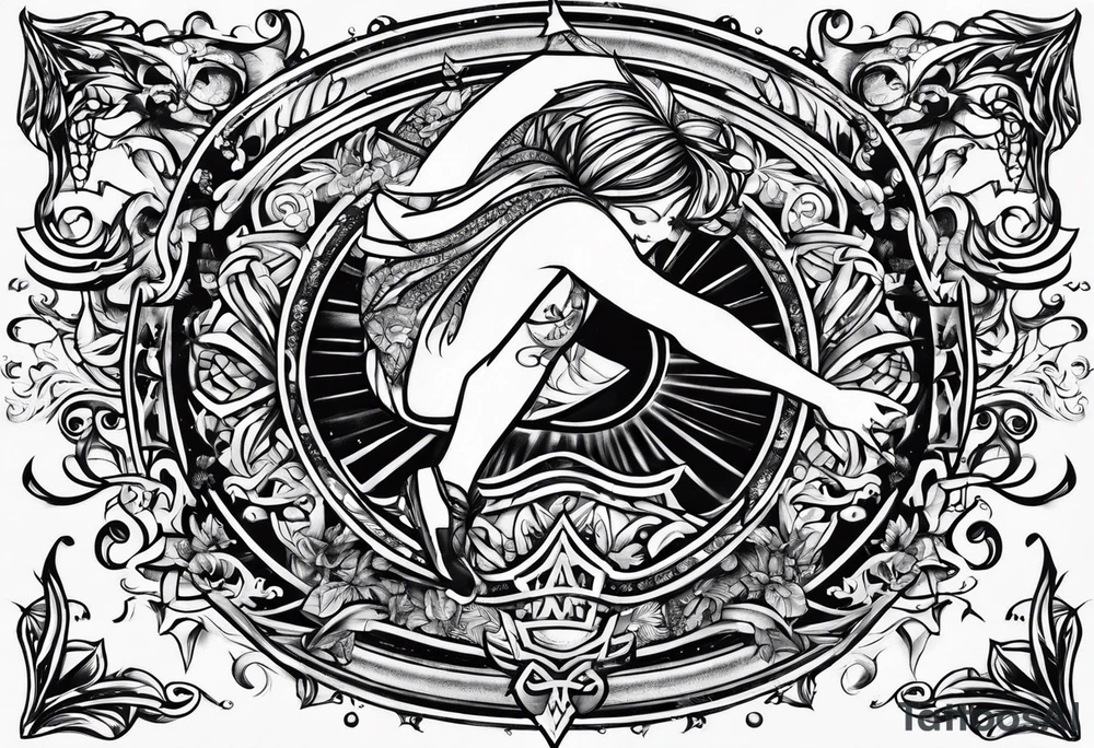 word "JUMP" tattoo idea