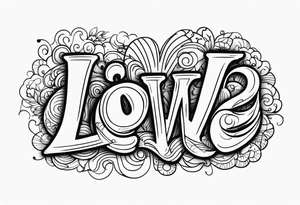 funny LOVE tattoo idea