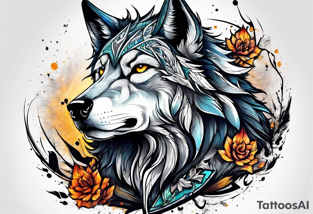 Lobo wolf for a male tattoo tattoo idea
