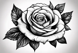 red rose tattoo idea