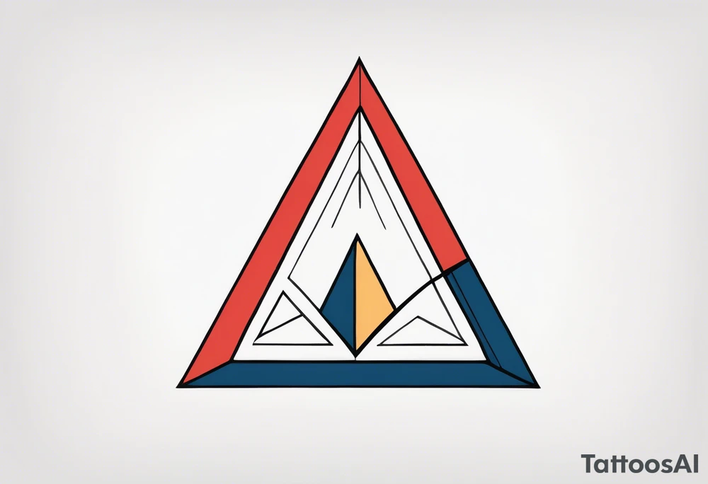 simple letter delta tattoo idea