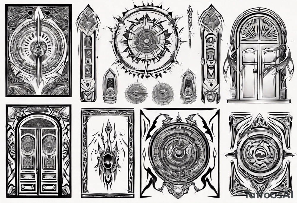 portal door tattoo idea