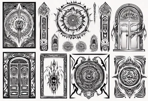 portal door tattoo idea