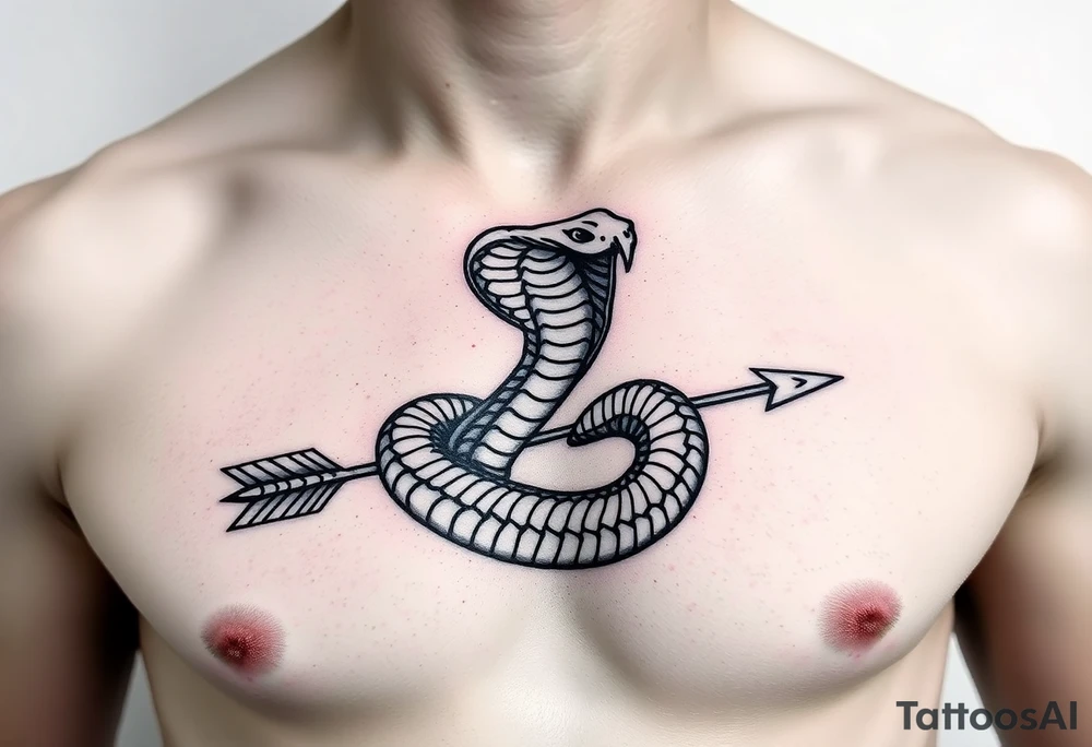 snake with arrow 
, tattoo idea