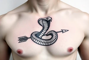snake with arrow 
, tattoo idea