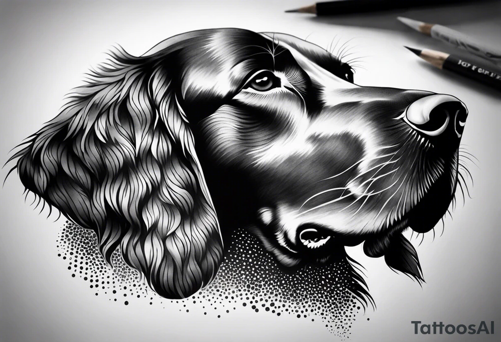 irish setter tattoo idea