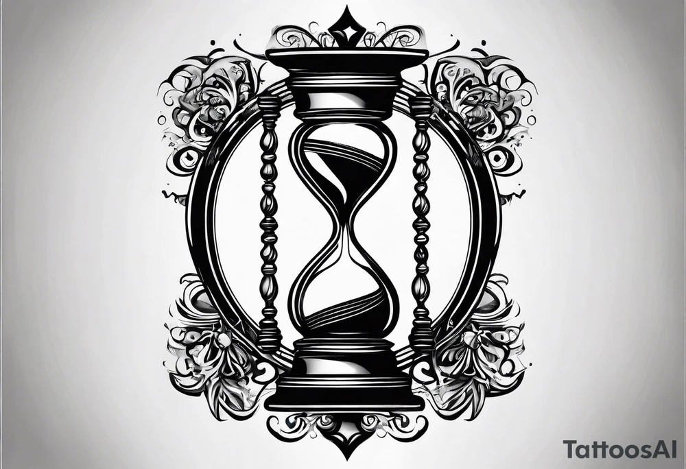 infinity symbol as an hourglass tattoo idea