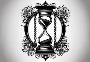 infinity symbol as an hourglass tattoo idea