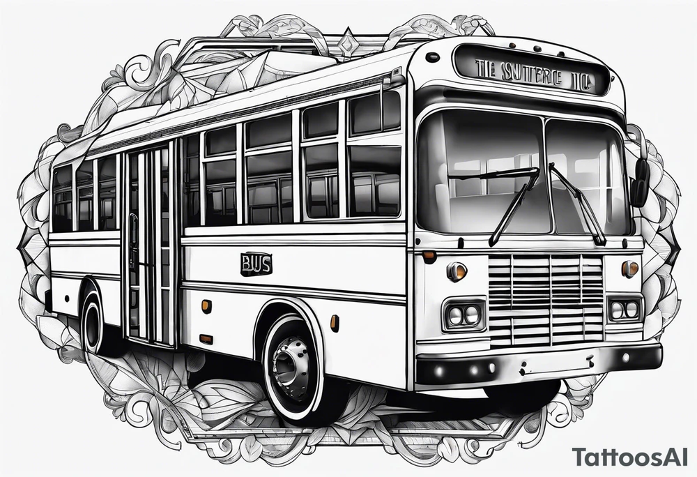 A bus with wings tattoo idea