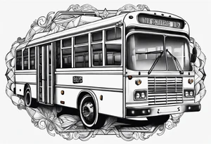 A bus with wings tattoo idea