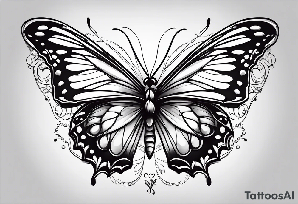 butter fly tattoo idea