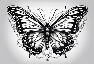 butter fly tattoo idea