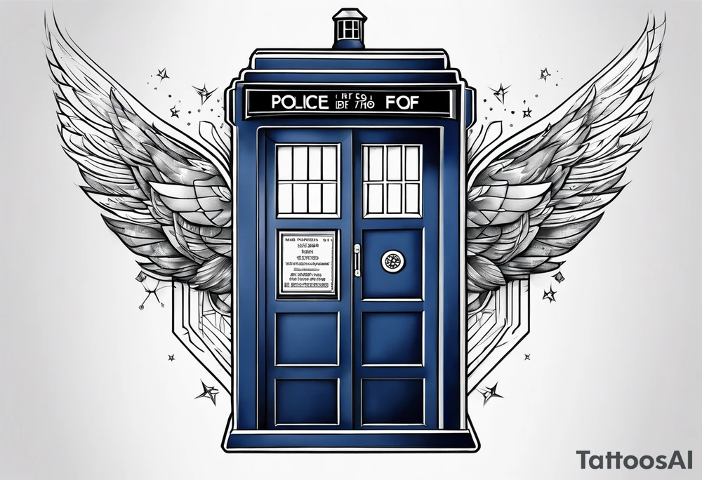 Tardis in flight tattoo idea