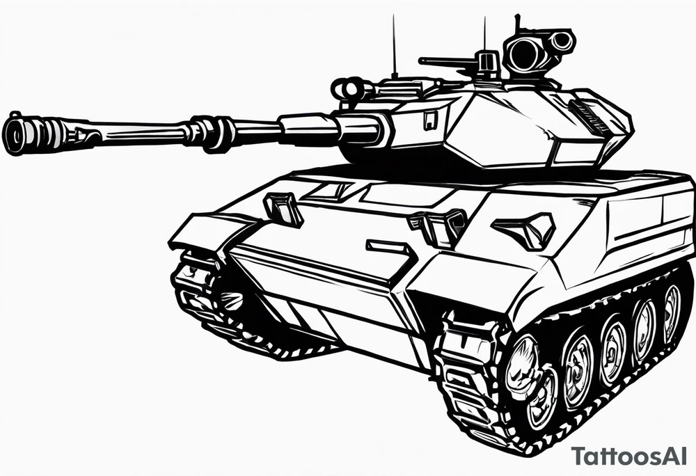 Small to medium sized tattoo of a halo 3 scorpion tank. Make sure you use the actual design of the halo 3 tank. Have the tank trampling over the word "everything" in the halo 3 font tattoo idea