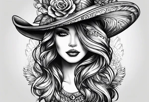 Hat on nack tattoo idea