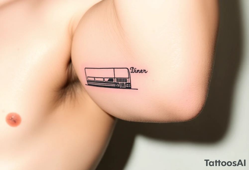 50’s diner inspired tattoo idea