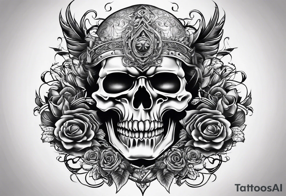 rock stage tattoo idea