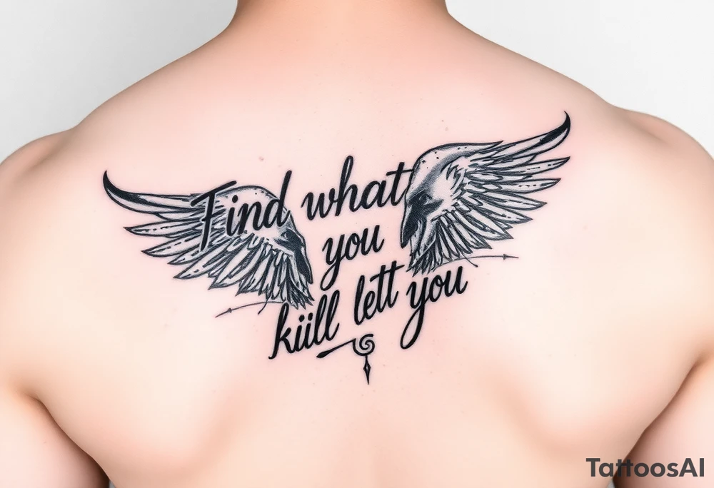 Find what you love and let it kill you tattoo idea