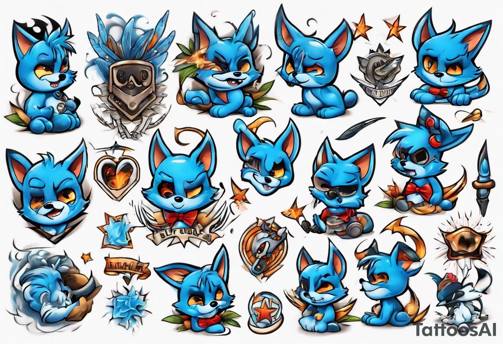 Bluey tattoo idea