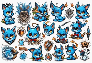 Bluey tattoo idea
