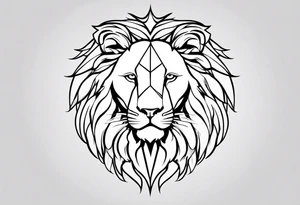 A lion tattoo idea