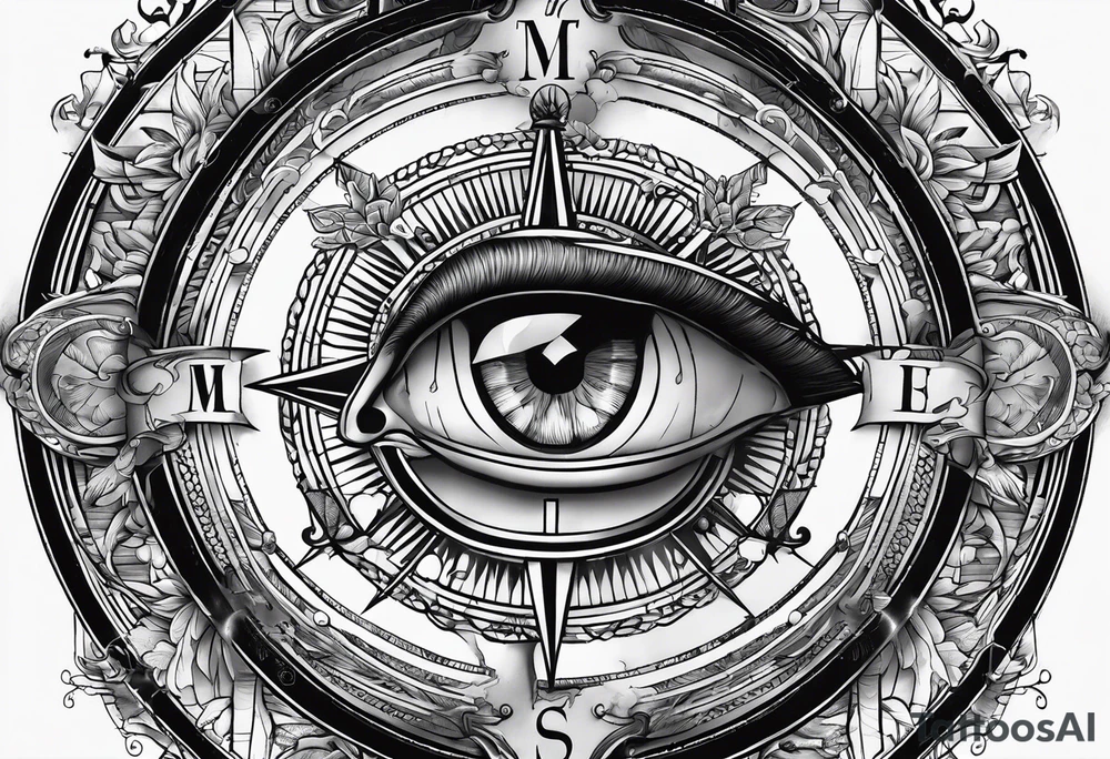 Compass mind compass tattoo idea