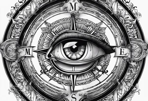 Compass mind compass tattoo idea