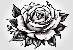 Sexy rose tattoo idea