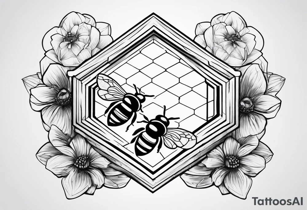 a bee hive tattoo idea