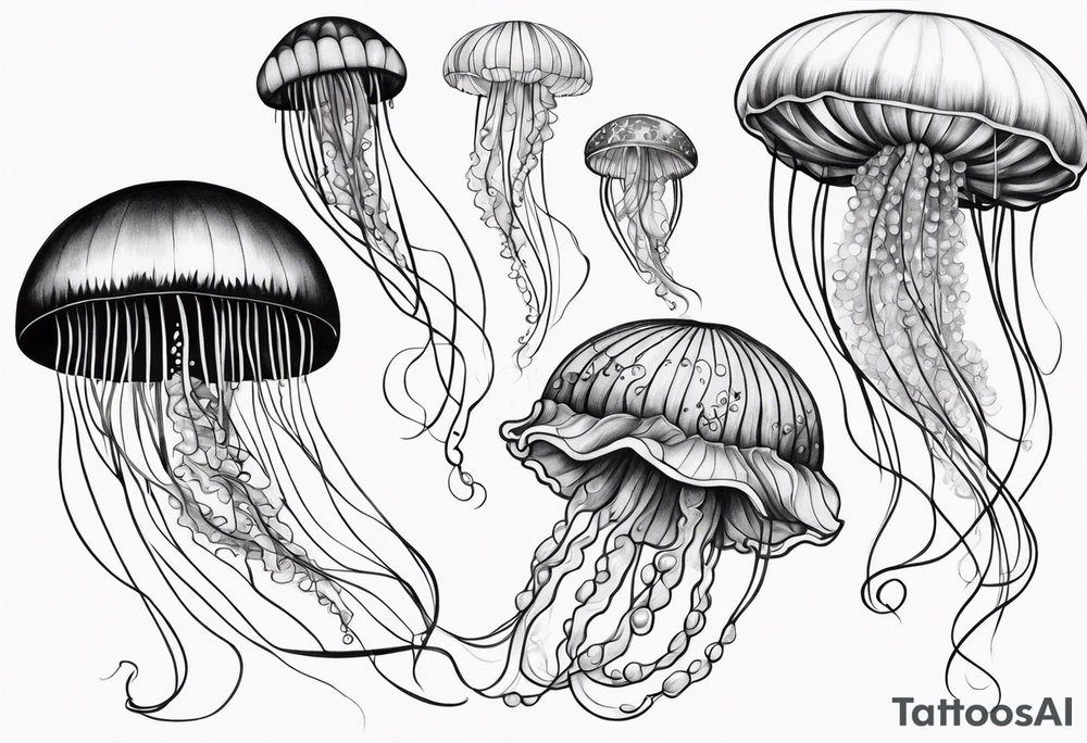 Beautiful Jellyfish tattoo idea
