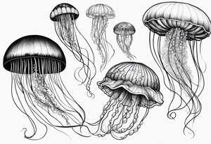 Beautiful Jellyfish tattoo idea