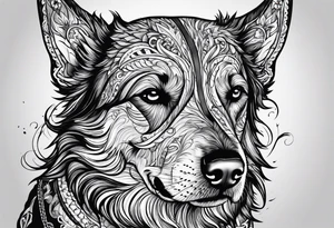 Death dog tattoo idea