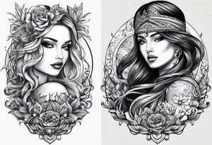 matching 2 separate tattoos . Water related. tattoo idea