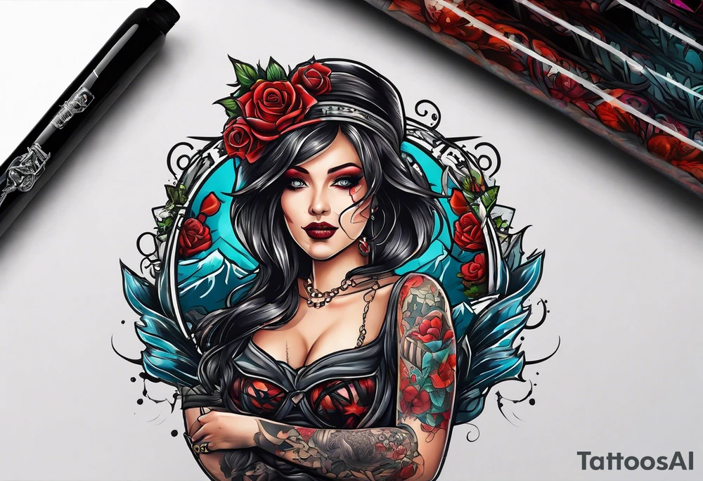 dead inside happy on the outside tattoo idea