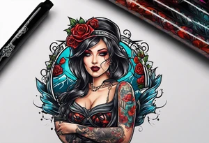 dead inside happy on the outside tattoo idea